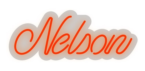 Neon Led Em Acrílico Personalizado - Nelson - 0,38 X 0,15