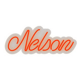 Neon Led Em Acrílico Personalizado - Nelson - 0,38 X 0,15