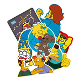 Stickers Resistentes Al Agua Pack 30u Catálogo Simpsons