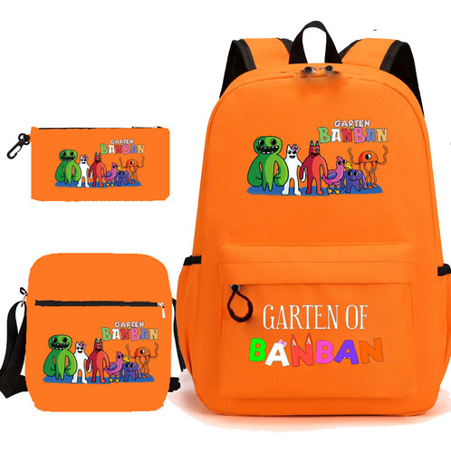 Mochila Escolar Naranja Banban Of Garden Para Estudiantes, 3