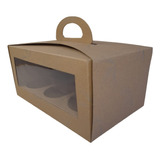 1 Caja Cupcakes X 6 Wh Carton Visor Aut 23x15x11