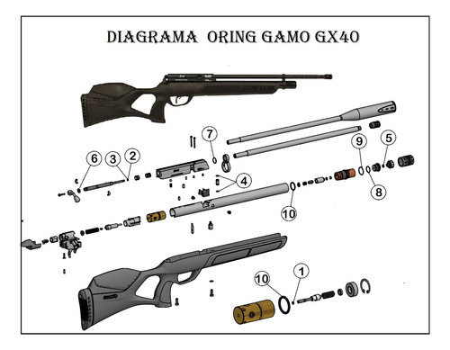 Kit Oring Pcp Gamo Gx40