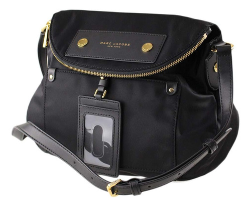 Marc Jacobs Preppy Natasha Bolso Bandolera De Nailon, Negro,