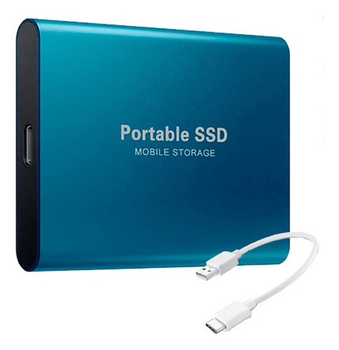 Disco Solido Ssd Externo Portátil 4tb Usb Tipo c color azul