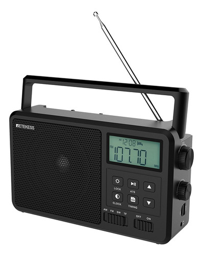 Radio Digital Tr638 Fm Am Retekess Portátil De Onda Corta