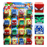 Muñeco Cubo Avengers Spiderman Juguete Souvenir Piñata X 12