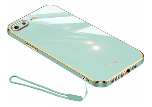 Capa De Celular Tpu De Luxo Para iPhone E Cordão