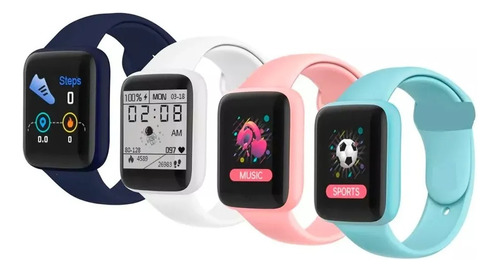 Smart Watch Macaron Color, Notificaciones, Bluetooth