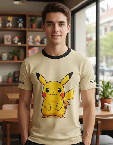 Playera Sublimada Pikachu Pokemon Tallas Extra