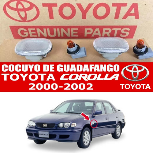 Par Cocuyo D Guardafango Toyota  Corolla 1999 2000 2001 2002 Foto 3