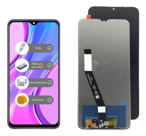 Tela Frontal Lcd Display Touch Para Xiaomi Redmi 9 + Brindes