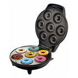 Maquina Para Hacer Donas Y Mini Donuts Antiadherente 1200w Color Negro