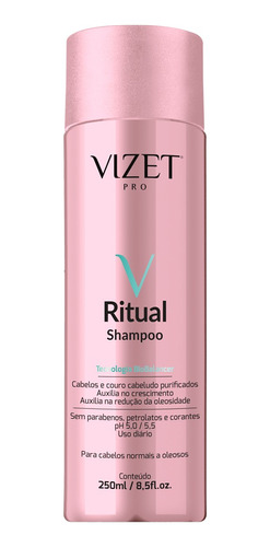 Shampoo Revitalizante Ritual Sublime Detox 250 Ml Vizet Pro
