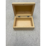 Cofre Baúl De Madera Natural Artesanal Alhajero Caja