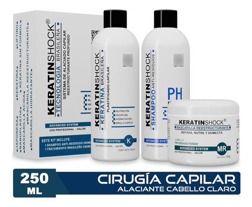 Keratinshock Cirugia Capilar Keratina Brasileña Plastificado