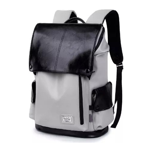 Mochila Cuero Impermeable Calidad Premium C/bolsillo  Laptop