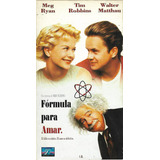 Formula Para Amar Vhs Meg Ryan Tim Robbins Walter Matthau Nu