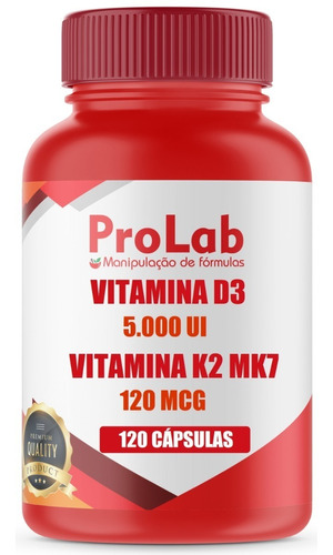 Suplemento Em Cápsula Prolab  Vitamina K2+d3 Vitaminas E Minerais Vitamina K2+d3 Em Frasco De 150ml 120 Un