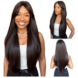 Peruca Lace Wig Lisa Fibra Premium Rápida Colocação 70cm