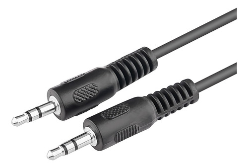 Cable Auxiliar Audio Auriculares Mini Plug 3.5 Mm 1,8 Metros Negro Handa