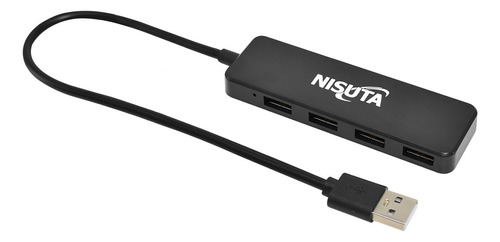 Hub Usb 2.0 De 4 Puertos Nisuta Nsuh0420