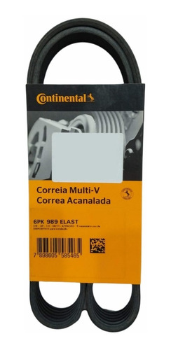 Correa Poliv Elástica Continental Vw Virtus 1.6 16v