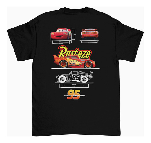 Playera Rayo Mcqueen Cars Chevrolet Corvette