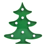 Luminária Decorativa Árvore De Natal Led 22cm Pinheiro