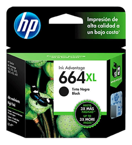 Cartucho Tinta Hp 664xl 480 Páginas Negro Original