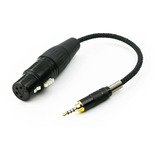 Cable Adaptador De Audio 2,5mm A Xlr Hembra 4 Pines | Negro