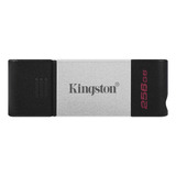 Pendrive Kingston Datatraveler 80 256gb Usb Type-c Dt80/256g Color Gris Tapa