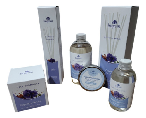 Set Aromatizantes Capullos De Lino