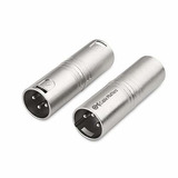 Adaptador Xlr A Xlr Macho A Macho, Pack De 2 Unidades