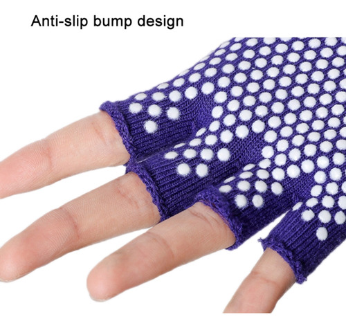 Ladies Non-slip Fingerless Aerial Yoga Aid Gloves