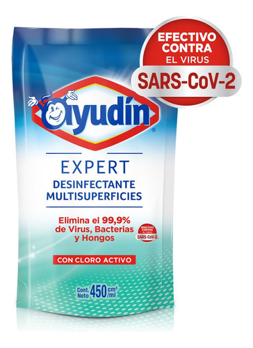 Limpia Desinfectante C/ Cloro Multisuperficie Ayudin X450ml 