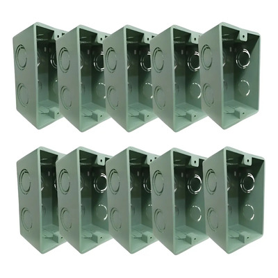Chalupa PVC Eléctrica Argos 1\u002F2 4x2 Verde Pack 50 Unidades | Envío gratis