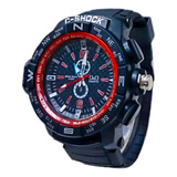 Reloj C-shock Correa Reloj Deportivo Hombre Borde Rojo