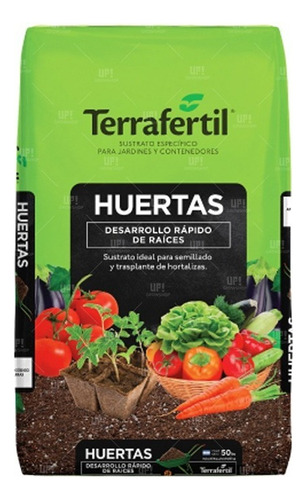 Sustrato Huertas Preparado Tierra Terrafertil 50dm3 Cultivo