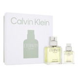 Set Eternity Calvin Klein 2pz 100ml+ 30ml Edt Spray - Hombre