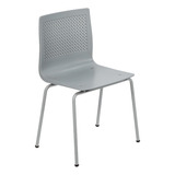 Silla Plastica Apilable Anana Diseño Comedor Cocina Reforzad Estructura De La Silla Patas Grises Asiento Asiento Plástico Gris Diseño De La Tela No Tiene Tela