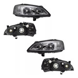 2 Faros Cromado Dfzn Astra 2000 2001 2002 2003