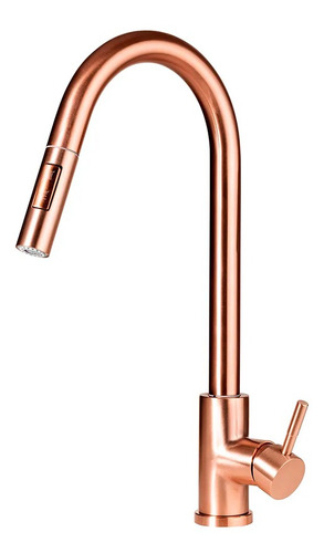 Torneira Gourmet Cozinha Inox Escovado Iriri - Rose Gold Cor Dourado-escuro