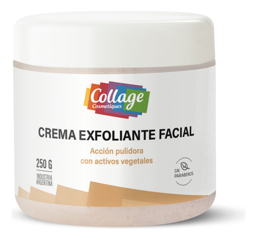 Crema Exfoliante Facial Presentación De 250 Gr Marca Collage