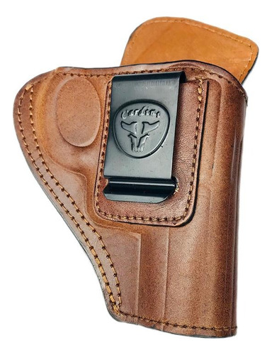 Holster Revolver Cuero Marrón