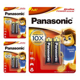 6 Pilhas Alcalinas Aaa Panasonic (3 Cart)