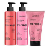 Kit Skin Care E Limpeza Corporal Dia A Dia Labotrat Morango