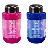  Kit Máscara Pigmentante Jubarte + Boto Rosa 300ml Kamaleão Tom Rosa Neon + Azul Abissal