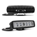 Par Farol De Milha 6 Leds 18w Lente 2800 Lumens 12v-24v 