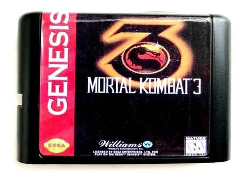Jogo De Mega Drive Mortal Kombat 3, Sega