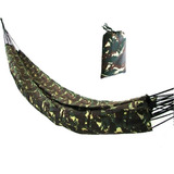 Rede De Dormir Selva Nylon Camuflada Militar Camping